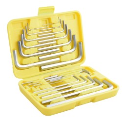 JUEGO DE LLAVES COMBINADO 25 PIEZAS HEXAGONALES "L" EN ESTUCHE
