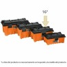 CAJA PARA HERRAMIENTA, AMPLIA DE 16", COLOR NARANJA